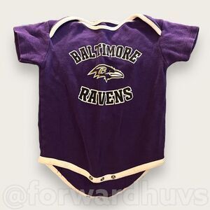 NFL Baltimore Ravens Short Sleeve Bodysuit Size 12 Months